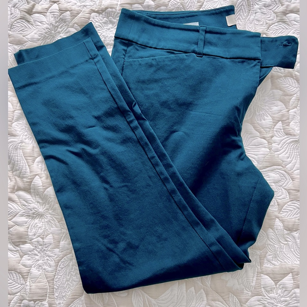 Teal skinny pants size 14